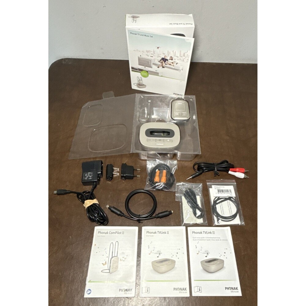 Phonak ComPilot II & TV Link II Set TV & Music for Phonak Venture Hearing Aids
